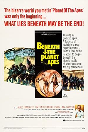 Beneath the Planet of the Apes 1970 movie poster - watch and download free