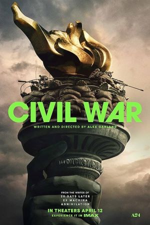 Civil War 2024 movie poster - watch and download free