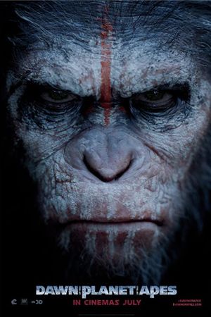 Dawn of the Planet of the Apes 2014 movie poster - watch and download free
