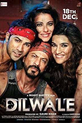Dilwale 2015 movie poster - watch and download free