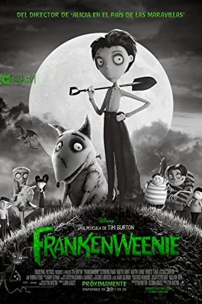 Frankenweenie 2012 movie poster - watch and download free