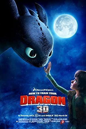 How to Train Your Dragon 2010 movie poster - watch and download free