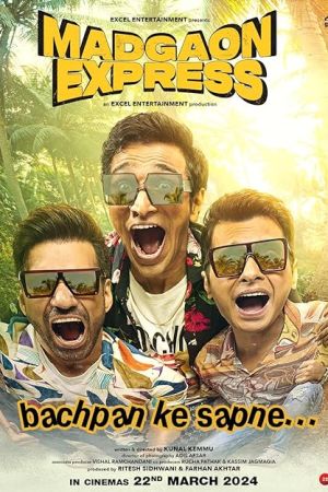 Madgaon Express 2024 movie poster - watch and download free