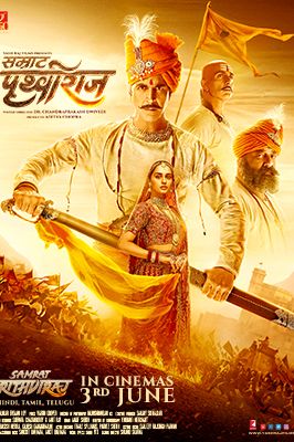 Samrat Prithviraj 2022 movie poster - watch and download free
