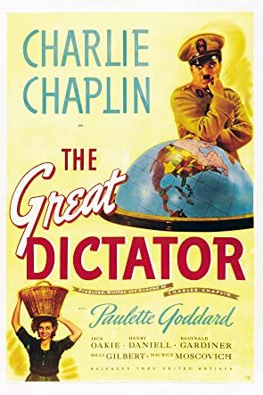 The Great Dictator 1940 movie poster - watch and download free
