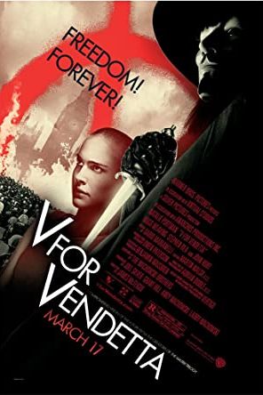 V for Vendetta 2005 movie poster - watch and download free